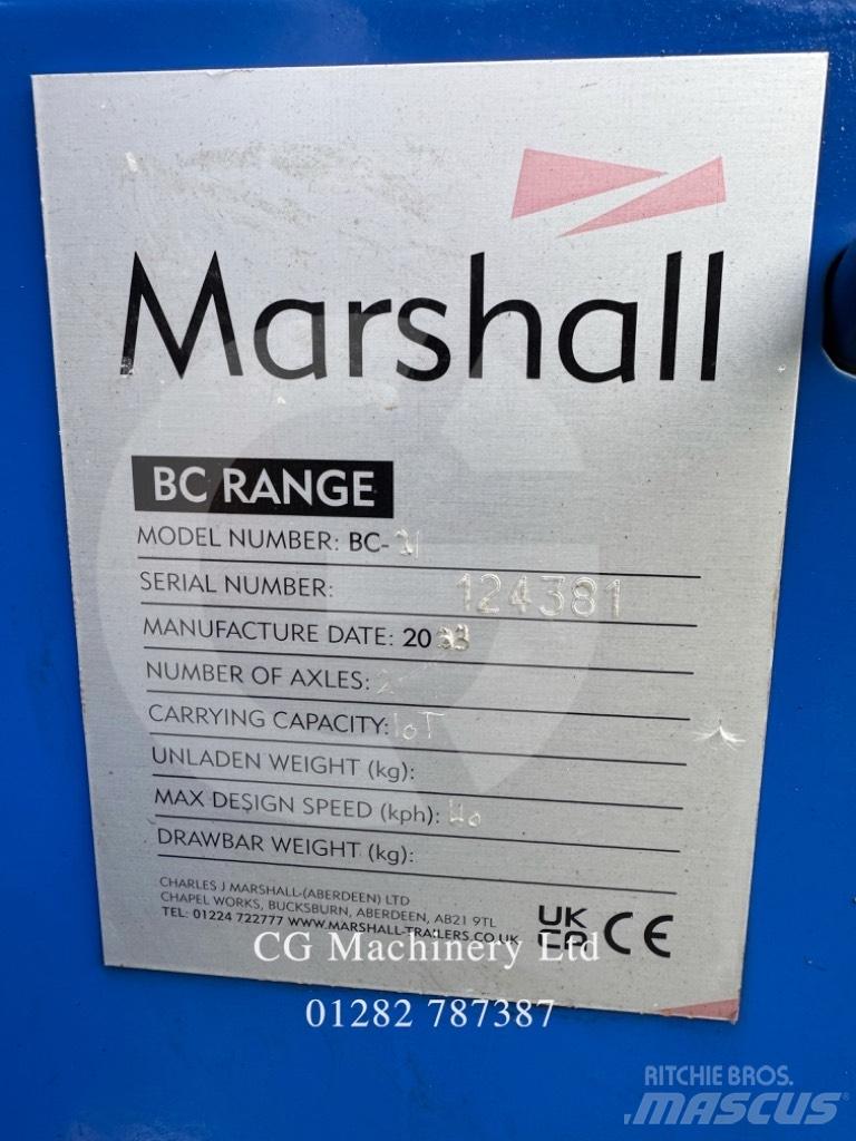 Marshall BC21 Przyczepy do przewozu słomy w belach