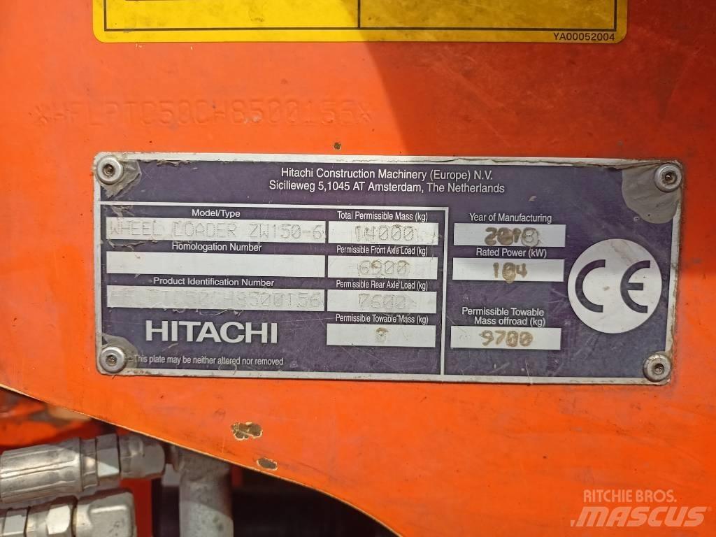 Hitachi ZW150 Ładowarki kołowe