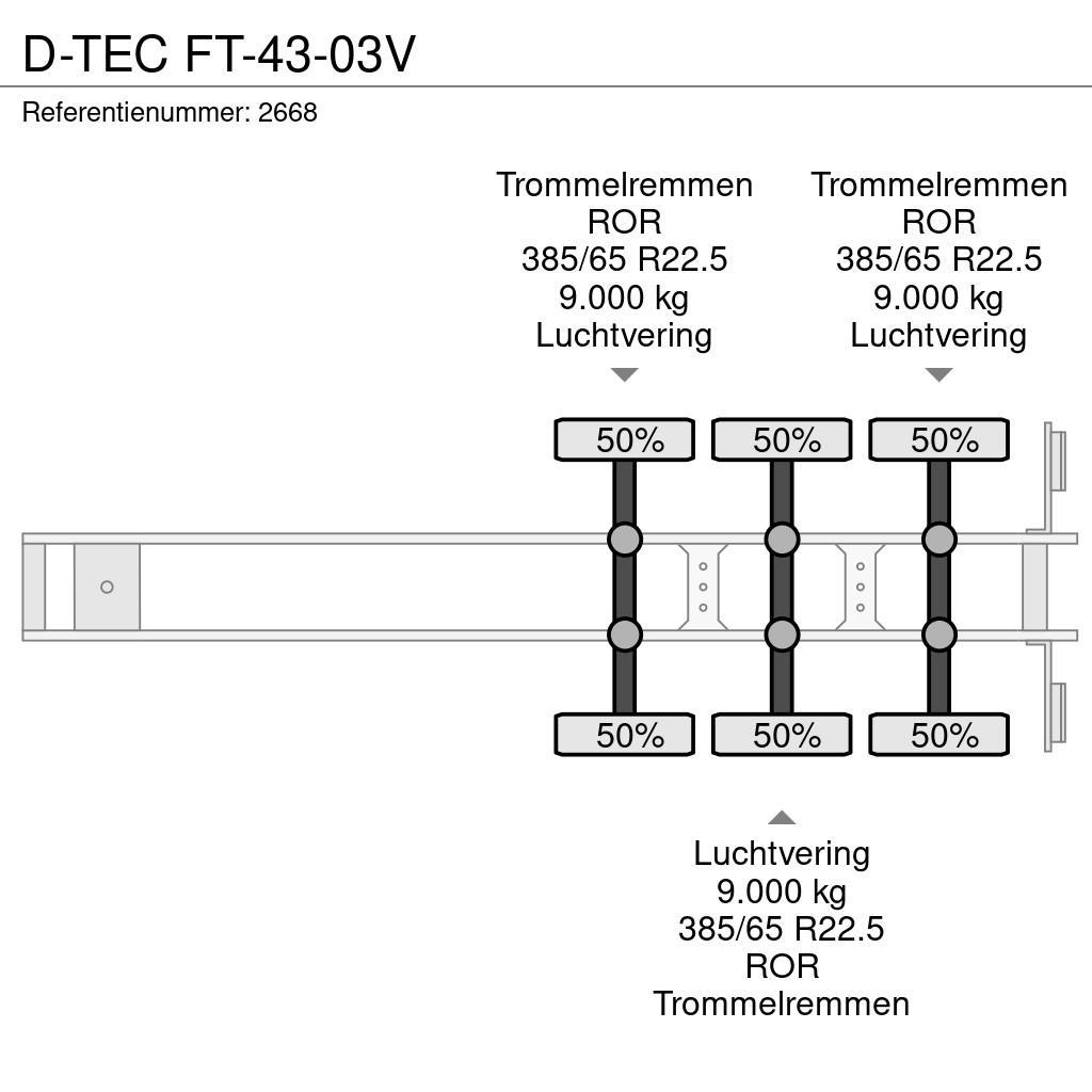D-tec FT-43-03V Naczepy bez zabudowy