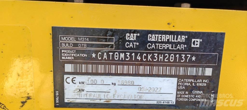 CAT 314 Koparki kołowe