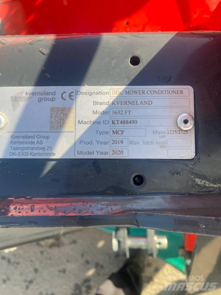 Kverneland 3632Ft Kosiarki ze wstępną obróbka paszy