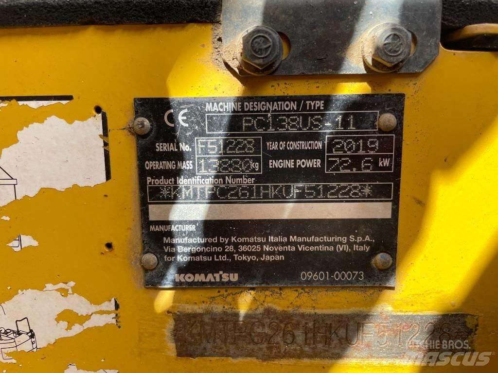 Komatsu PC 138 US-11 Koparki gąsienicowe