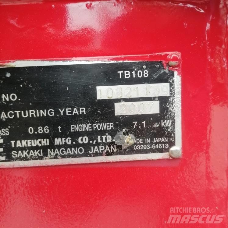 Takeuchi TB108 Minikoparki