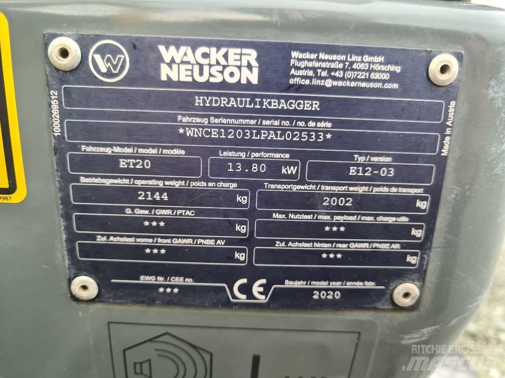 Wacker Neuson ET20 Koparki gąsienicowe