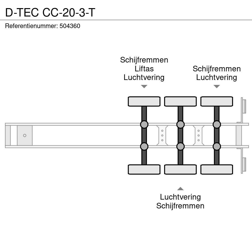 D-tec CC-20-3-T Naczepy do transportu kontenerów