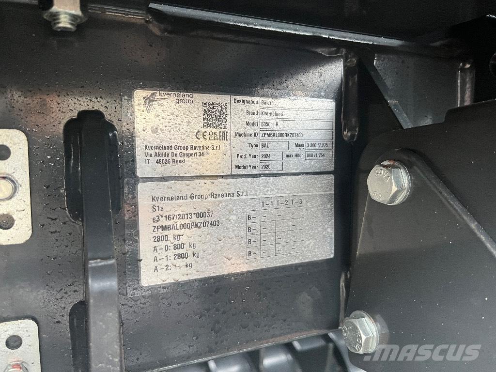 Kverneland 6350R Prasy zwijające
