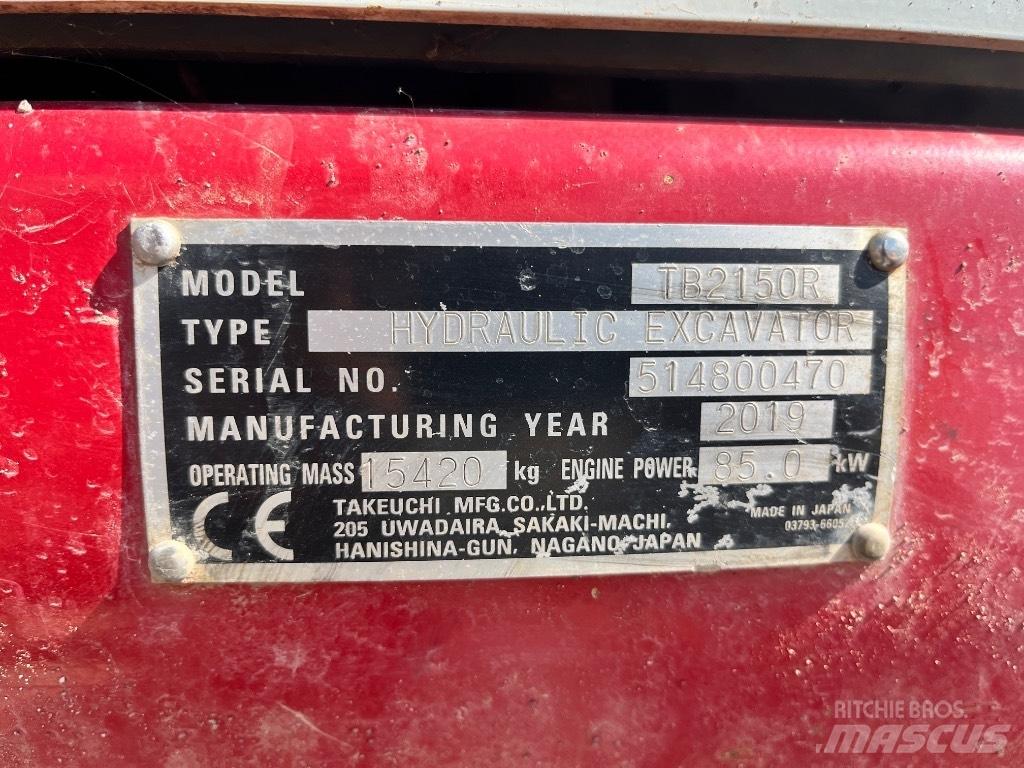 Takeuchi TB 2150 R Koparki gąsienicowe