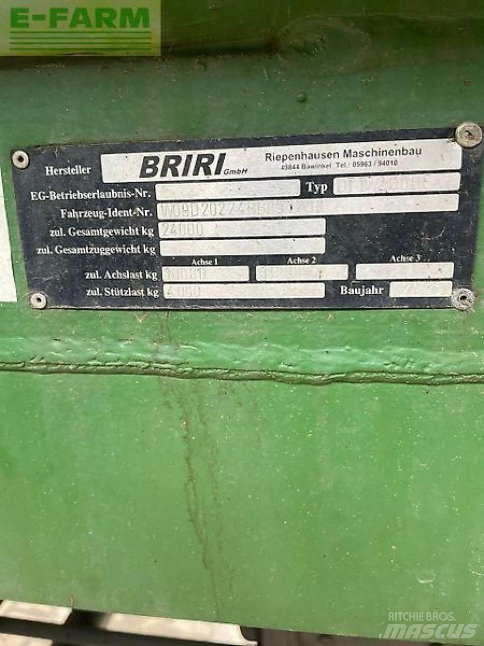 Briri güllefass Rozrzutnik obornika