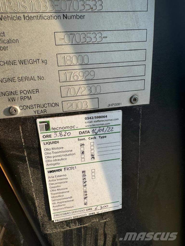 JCB JS 180 Koparki gąsienicowe