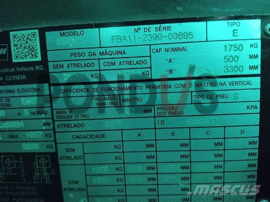 Doosan B 18 T-7 Wózki elektryczne