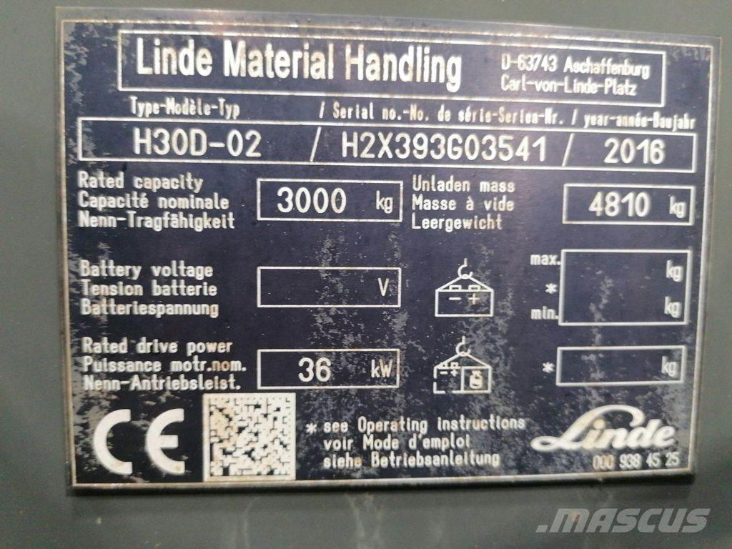 Linde H30D-02 Wózki Diesla