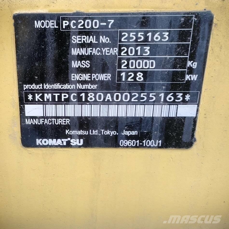 Komatsu pc200-7 Koparki gąsienicowe