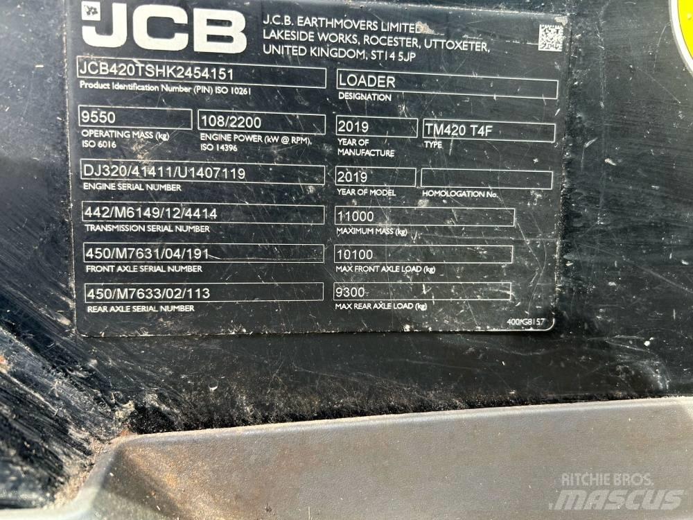 JCB TM 420 Ładowarki rolnicze