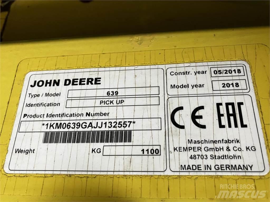 John Deere 639 Akcesoria do kombajnów zbożowych