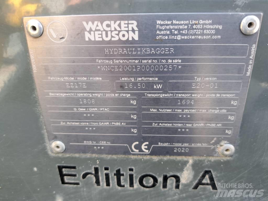 Wacker Neuson EZ17e Koparki gąsienicowe