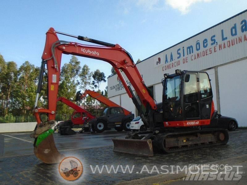 Kubota KX 080-4 Midikoparki  7t - 12t