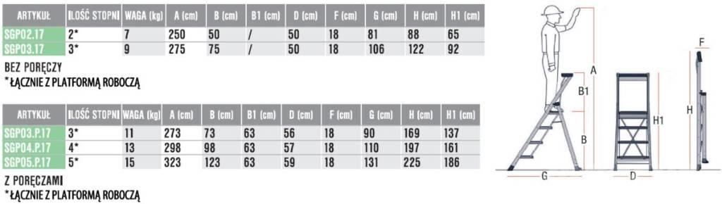 Faraone SGP03.P.17 Podesty magazynowe