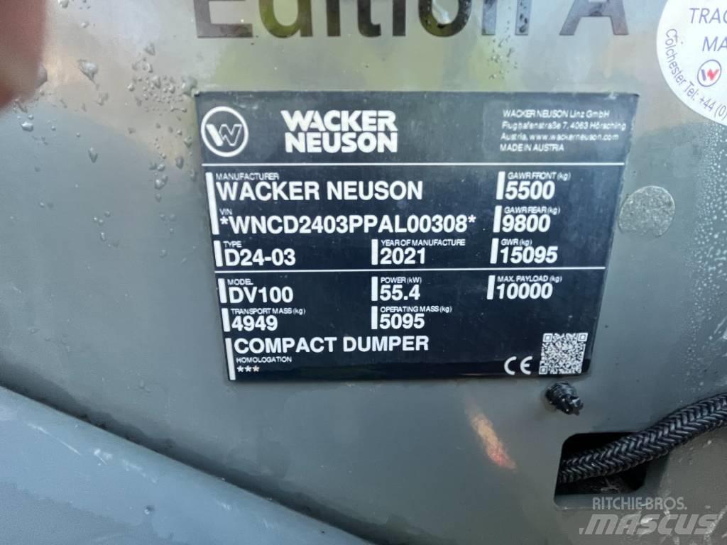 Wacker Neuson DV 100 Wozidła kolebkowe