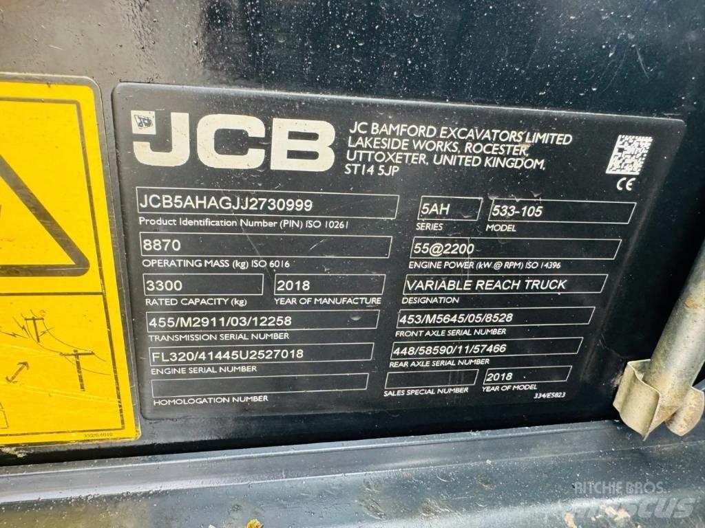 JCB 533-105 Ładowarki teleskopowe