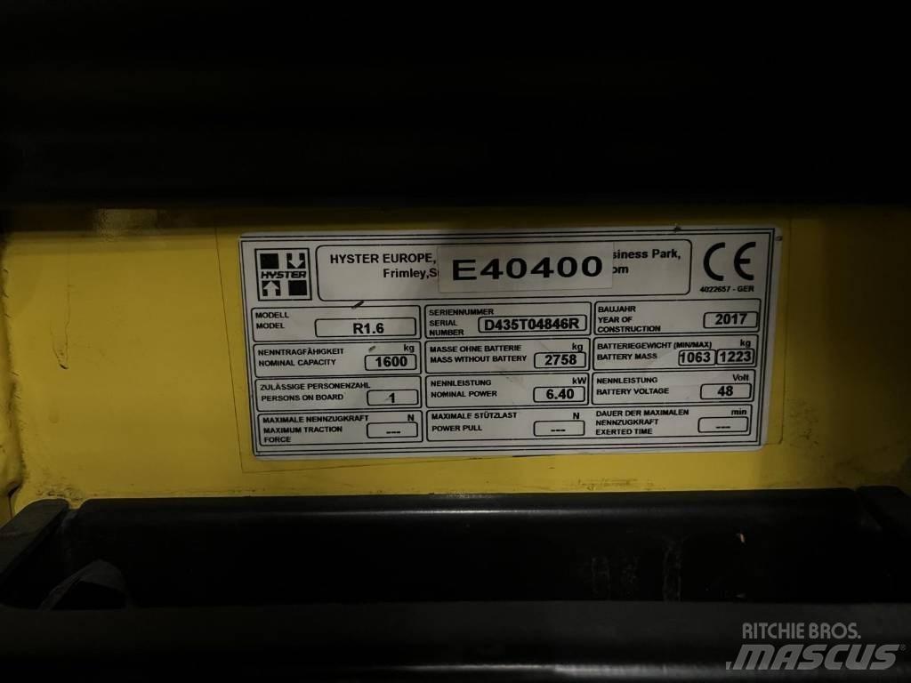 Hyster R1.6 Wózki widłowe wysokiego składowania