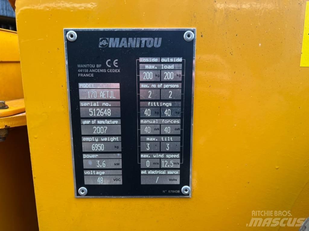 Manitou 170AETJ Podnośniki przegubowe