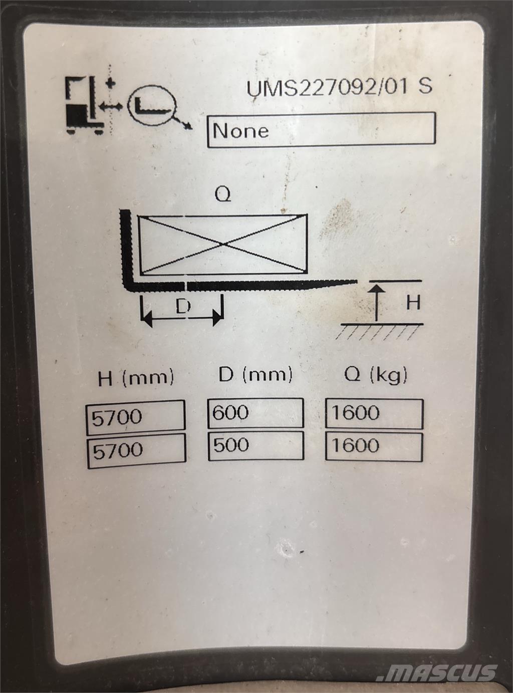 Atlet UMS160 Wózki widłowe wysokiego składowania