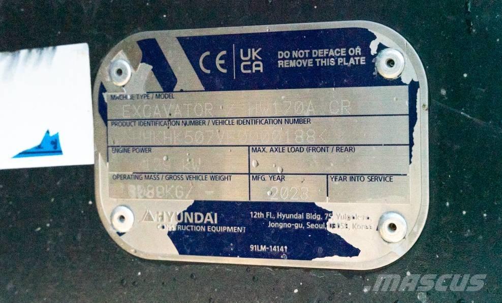 Hyundai HW 170 ACR Koparki kołowe