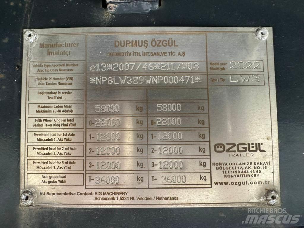 Ozgul LW3 EU 1SS Naczepy niskopodłogowe
