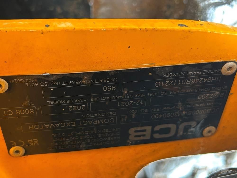 JCB MICRO 8008 Minikoparki