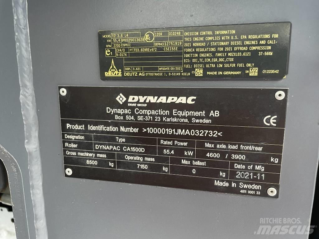 Dynapac CA1500D Walce jednobębnowe