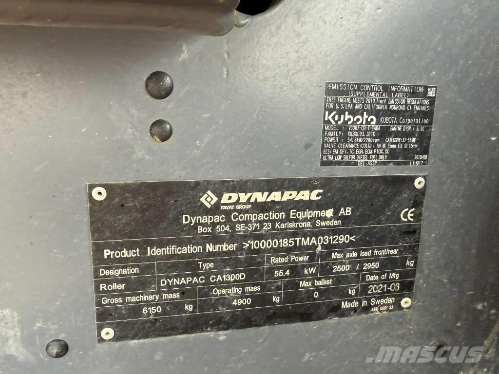 Dynapac CA 1300 D Walce jednobębnowe