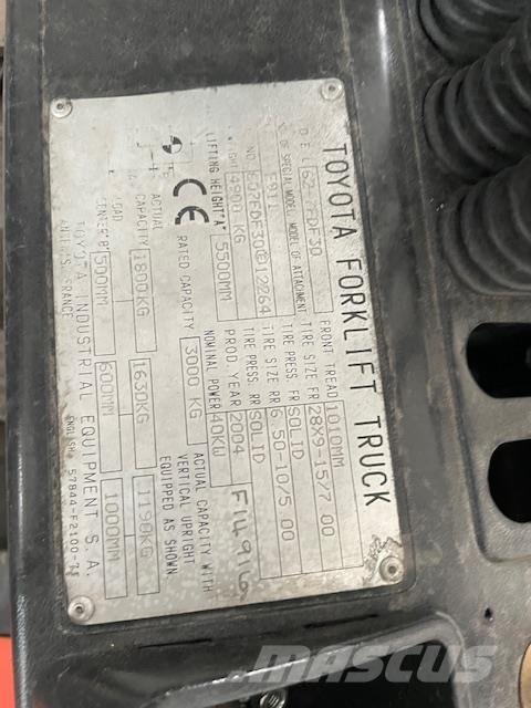 Toyota 62-7FDF30 Wózki Diesla