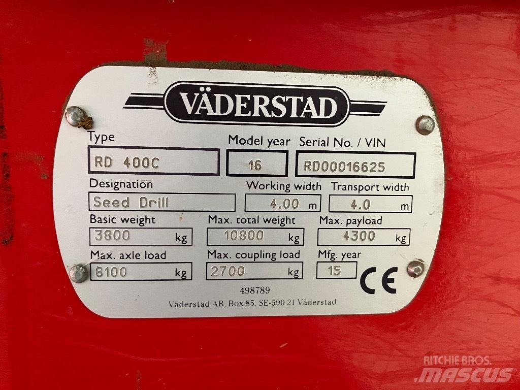 Väderstad Rapid400C Siewniki