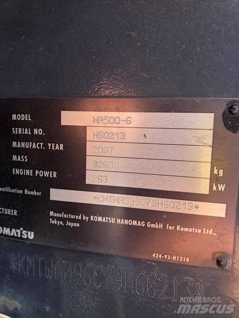 Komatsu WA500-6 Ładowarki kołowe