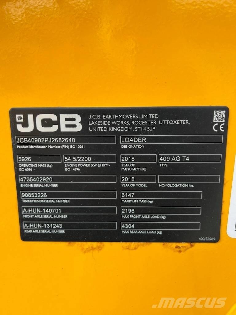 JCB 409 Ładowarki kołowe