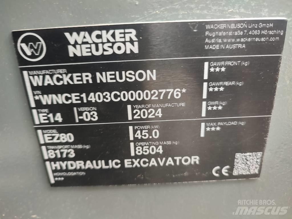 Wacker Neuson EZ 80 Midikoparki  7t - 12t