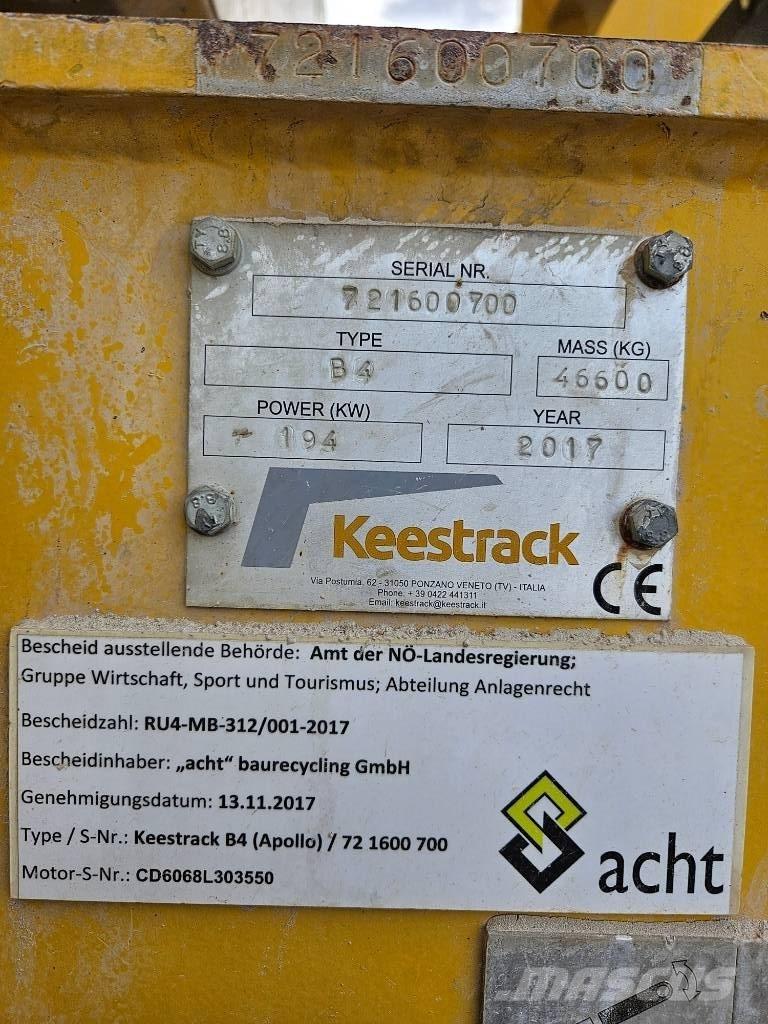 Keestrack B 4 Kruszarki mobilne