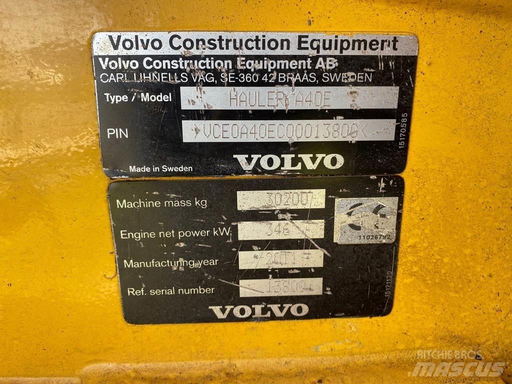 Volvo A40E Wozidła przegubowe