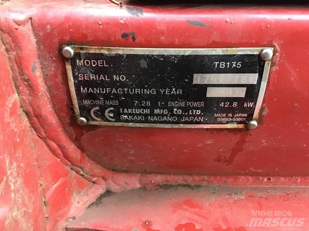 Takeuchi TB 175 Midikoparki  7t - 12t