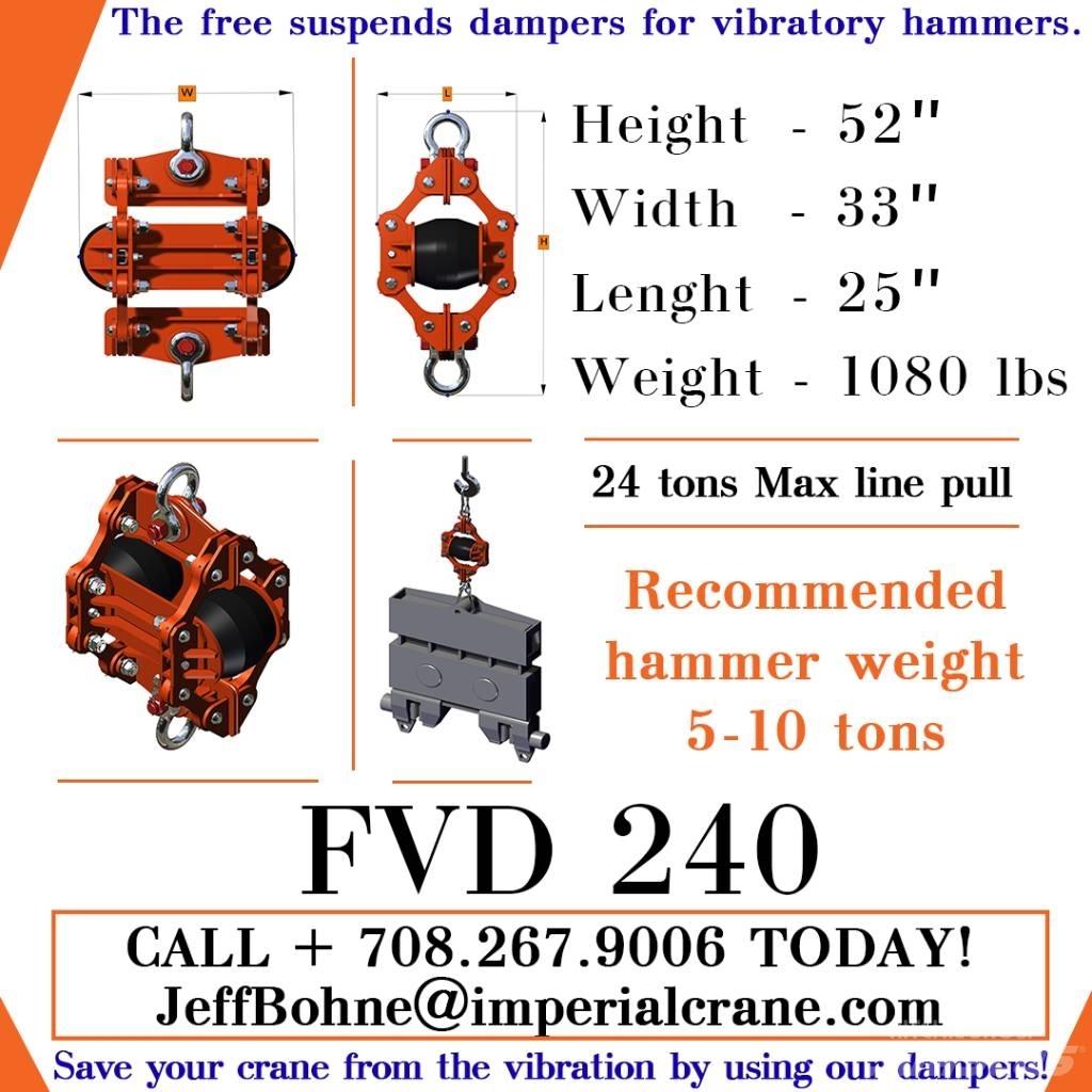  Finaros FVD 240 Hydrauliczne młoty do palowania