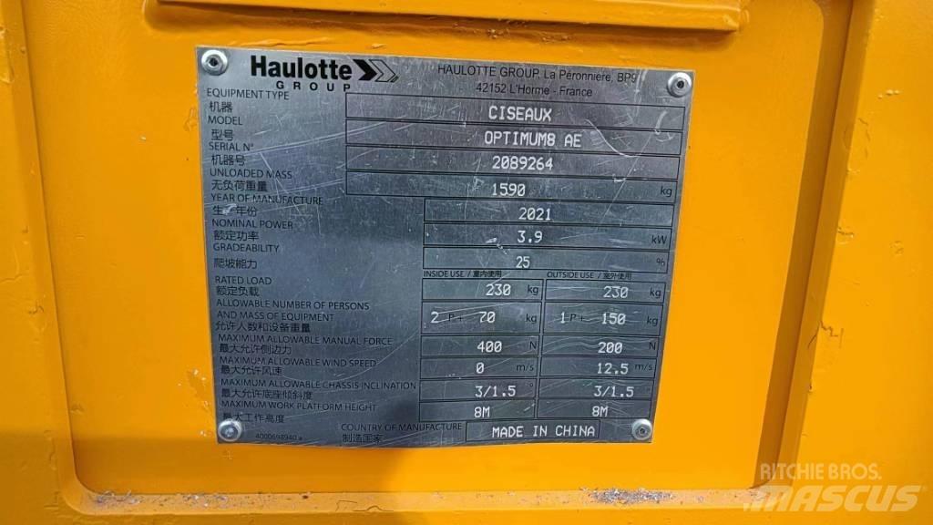 Haulotte OPTIMUM 8 Podnośniki nożycowe