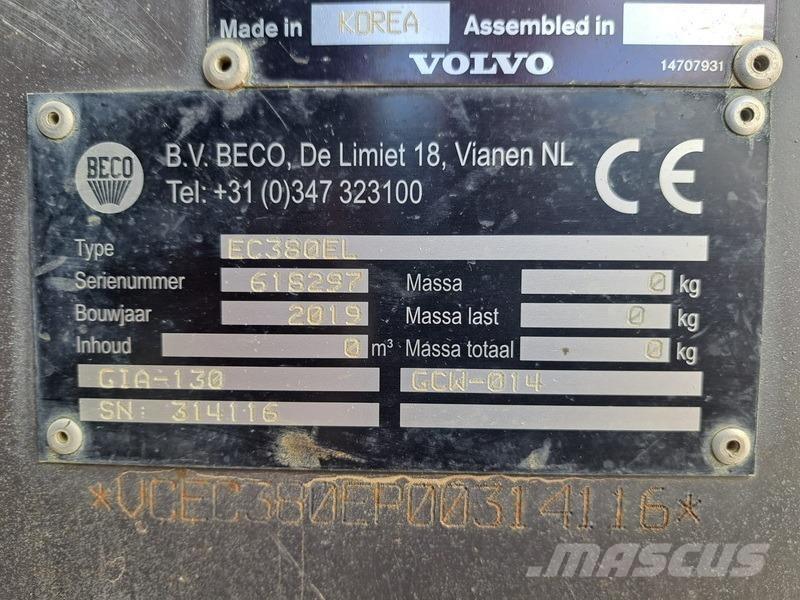 Volvo EC 380 EL Koparki gąsienicowe