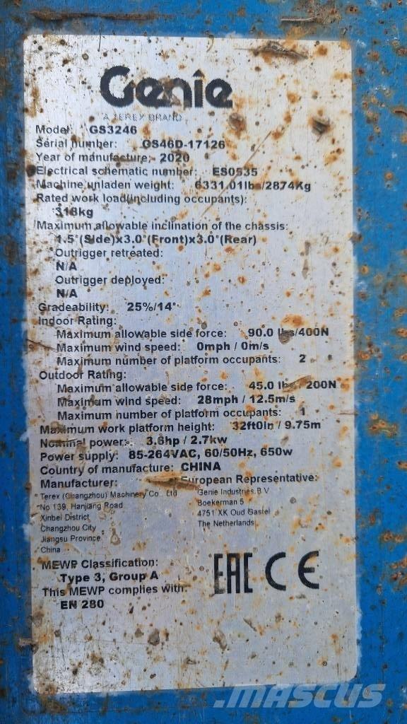 Genie GS 3246 Podnośniki nożycowe