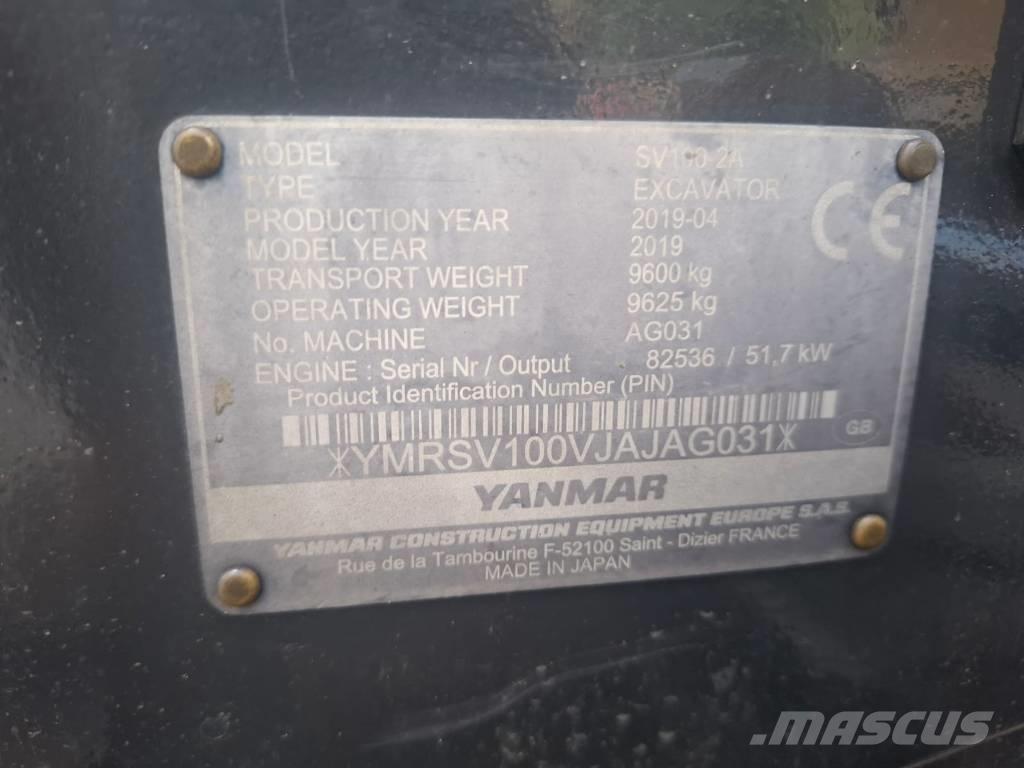 Yanmar SV 100-2A Midikoparki  7t - 12t