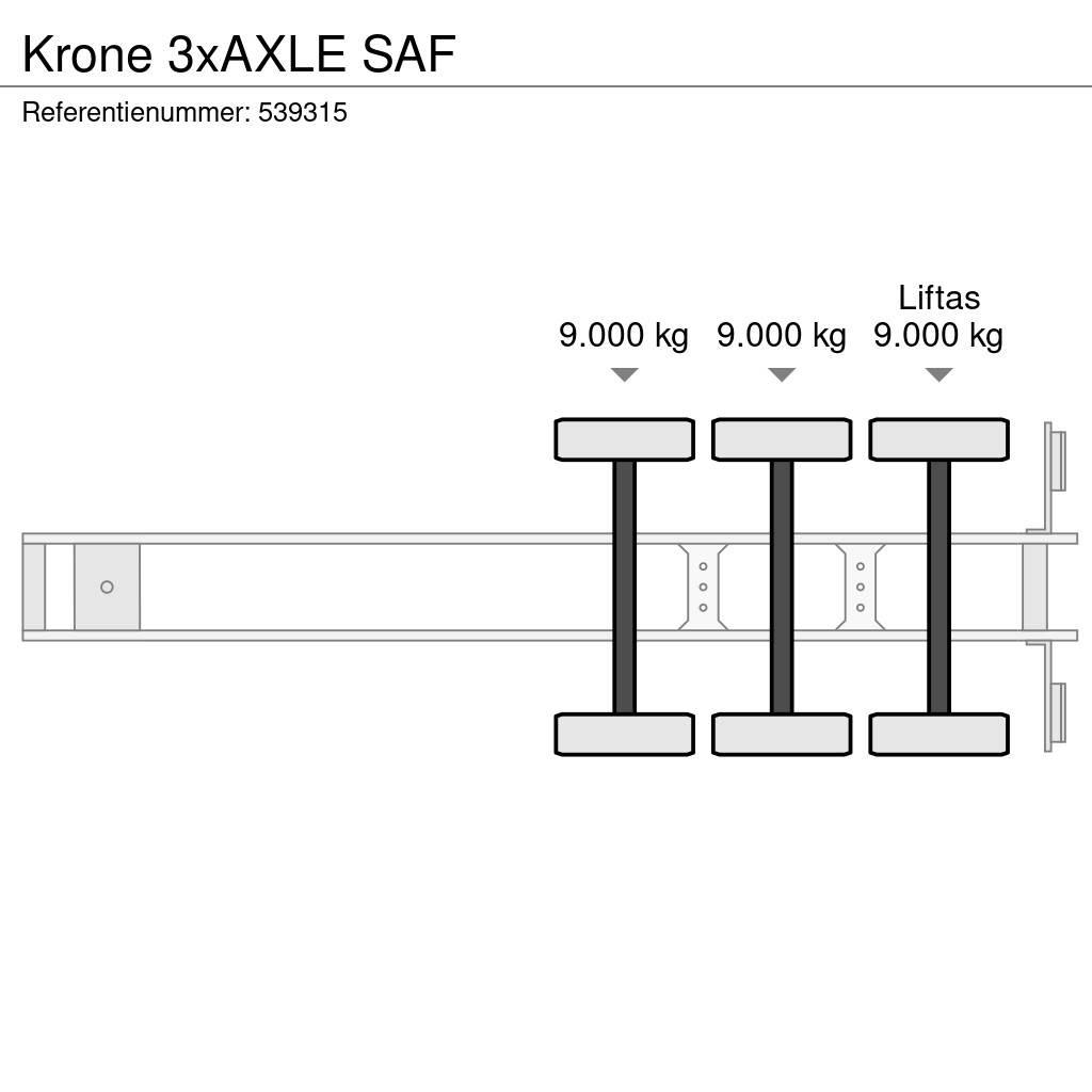 Krone 3xAXLE SAF Naczepy kontenery