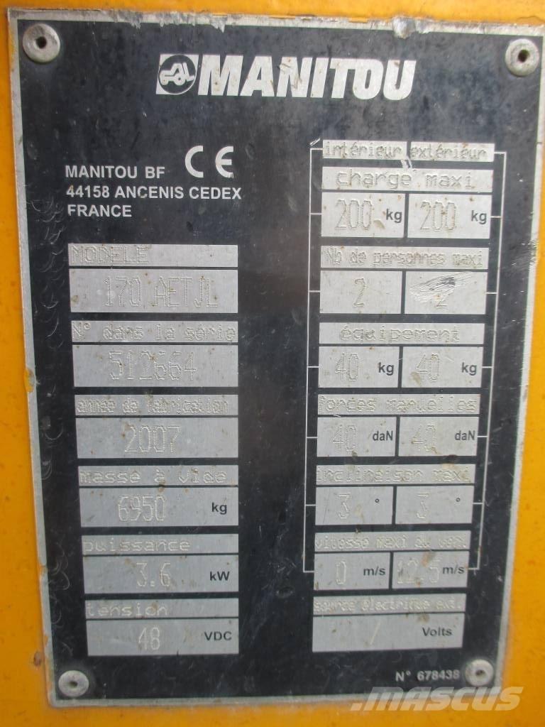 Manitou 170 AETJL Podnośniki przegubowe