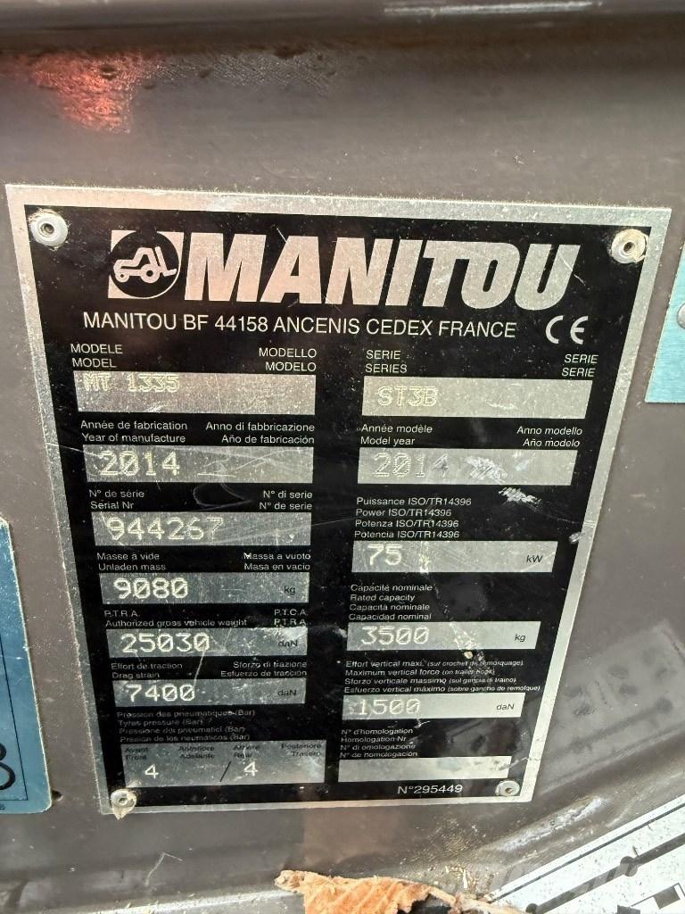 Manitou MT 1335 ST3B Ładowarki teleskopowe