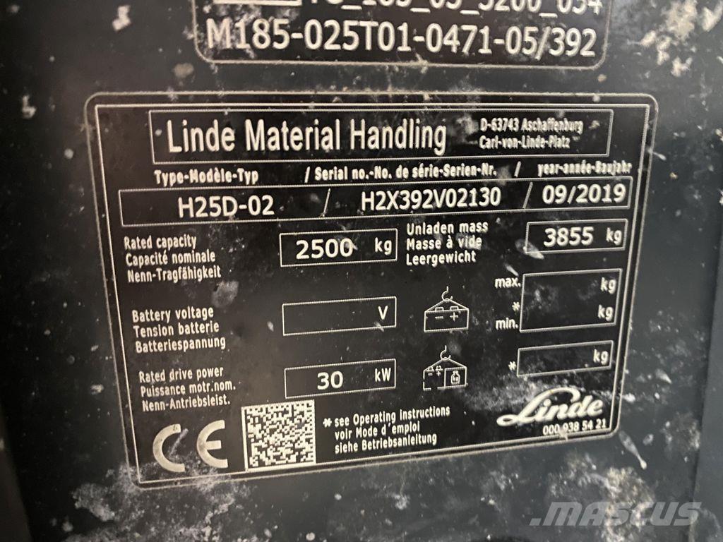 Linde H25D-02 Wózki Diesla