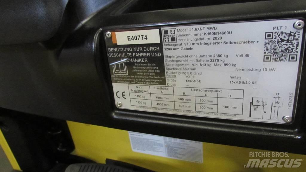 Hyster J1.6XNT MWB Wózki elektryczne
