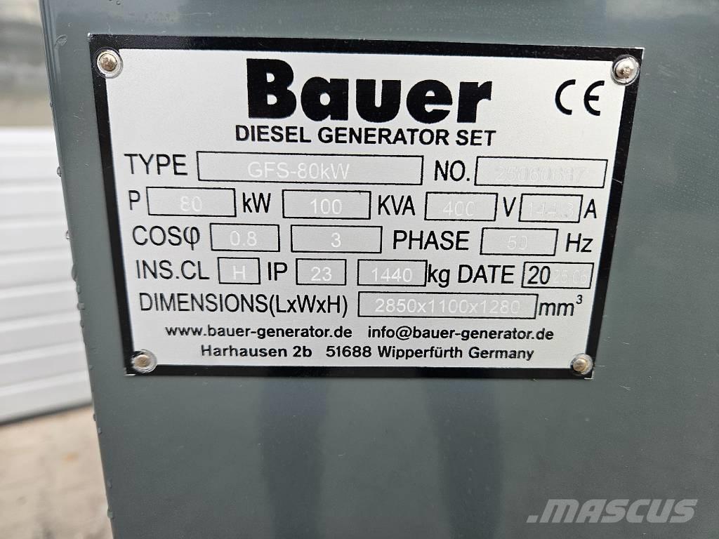 Bauer GFS-80Kw Agregaty prądotwórcze Diesla